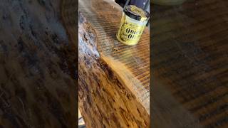 Transforming A Live Edge Cherry Mantel With Odies Oil [upl. by Hoisch]