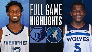 GRIZZLIES at TIMBERWOLVES  FULL GAME HIGHLIGHTS  January 18 2024 [upl. by Yemorej]