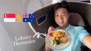 SINGAPORE AIRLINES A350 BUSINESS Class to Adelaide [upl. by Akirehs]