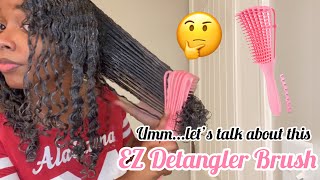 EZ Detangler Brush Unboxing amp Honest Review on Type 3 Natural Hair 2020  Jas McQueen [upl. by Yrrehs620]