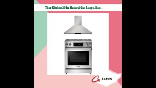 Thor Kitchen 30 In Natural Gas Range Range Hood Appliance Package [upl. by Sjoberg]