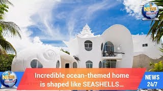 Todays World Incredible oceanthemed home is shaped like SEASHELLS… [upl. by Inaja492]