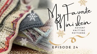 Favorite Mini Skein Advent Patterns amp Favorite Vlogmas Creators knitting vlogmas [upl. by Pittel]