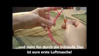 Tutorial Fadenring häkeln  Grundlage für die einfache Häkelblume  Anfänger [upl. by Aneles]