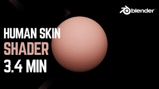 realistic skin shader in blender [upl. by Avir]