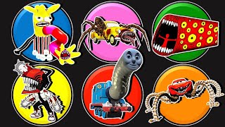 MONSTER VS Banana Extra Slide Car Eater Train Eater Chainsaw Man Thomas Lipan McQueen Eater [upl. by Orin]