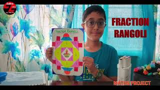 FRACTION RANGOLI mathsactivity mathsactivities fractions FRACTIONACTIVITY [upl. by Siclari]