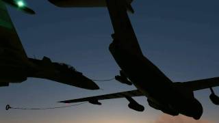 Lock On  Вечерняя дозаправка Су33  Lock On  Evening refuelling of Su33 [upl. by Gibbons]