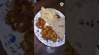 SoyabeanPaneer Ki Sabji Roti With Pampad 🤤 shorts youtubeshorts paneerkisabzi cooking recipe [upl. by Etteyafal]