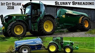 Slurry Spreading 1st Cut 2018 [upl. by Roberson]