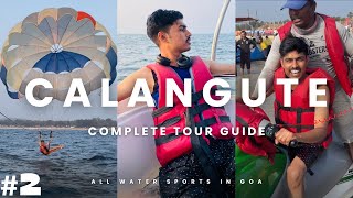 CALANGUTE BEACH GOA🏝️ WATER SPORTS ACTIVITIES IN GOA😎 [upl. by Holofernes981]