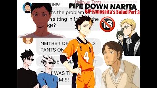 Haikyuu Texts Pipe Down Narita  RIP Ennoshitas Salad Part 3 [upl. by Luamaj]