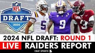 Raiders NFL Draft 2024 Live Round 1 [upl. by Fae]