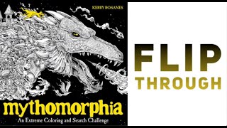 MYTHOMORPHIA COLORING BOOK  KERBY ROSANES  FLIP THROUGH [upl. by Fonville]