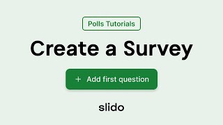 Create a Survey ⎸ Polls Tutorial [upl. by Durware754]