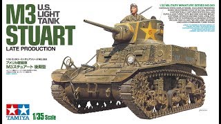 Building the new Tamiya 135 M3 Stuart brand new kit [upl. by Ileana736]