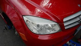 20082015 MercedesBenz CClass W204 Headlight Removal [upl. by Omocaig]