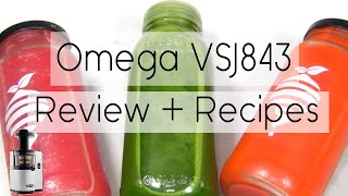 Omega VSJ843 Review  Recipes [upl. by Yelnik565]