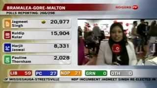 Ontario Provincial election  Dipika Damerla wins [upl. by Edniya]