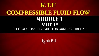 KTU  COMPRESSIBLE FLUID FLOW  CFF  MODULE 1 PART 15 CROCCO NUMBERBERNOULLIS EQUATION [upl. by Atikim903]