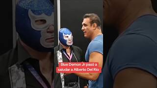 Blue Demon Jr y reencuentro con Alberto del Río luchalibreaaaworldwide luchalibreaaa [upl. by Lehte483]