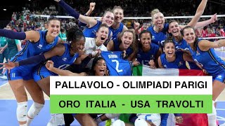 Pallavolo  Olimpiadi Parigi L’Italia vince loro nel volley femminile USA travolti [upl. by Hovey]