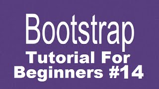 Bootstrap Tutorial For Beginners 14  Adding Glyphicons in Bootstrap [upl. by Ahsratan]