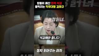 방통위 예산 전액 삭감 선언 울먹이며 변명하는 직무대행 김태규 [upl. by Aicined]