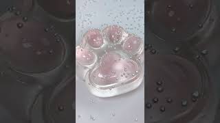 FUFUSQUISHY ASMR 🩷🐱800g Giant Pink Transparent Cat Paw [upl. by Sherburn903]