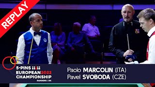 5Pin EC Randers 2022 MARCOLIN ITA vs SVOBODA CZE [upl. by Enelad]