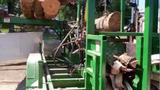 Firewood Processor Woodbine Pro 20Chainsaw from CRD Metalworks at the Three County Fair MA 2012 [upl. by Sophronia]