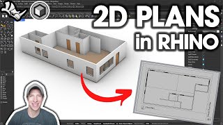 How to Create 2D Plans from Your 3D Models in Rhino [upl. by Denzil]