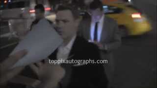 Diego Klattenhoff  Signing Autographs at the 2014 NBC Upfrotnt in NYC [upl. by Yedrahs]