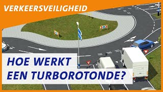 Hoe werkt een turborotonde  ANWB Verkeersregels [upl. by Aes]