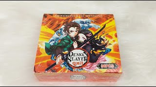 Demon Slayer Trading Cards TCG Japanese Manga Anime Unboxing 36pcs [upl. by Nelav607]