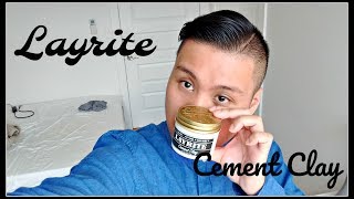 LAYRITE CEMENT CLAY  Hair Product Review  ANTON [upl. by Ativad]