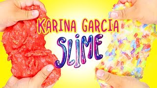 Testing Karina Garcia Slime Recipes HOW TO MAKE CRUNCHY SLIME [upl. by Rocca]