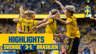 Se målen när Sverige slog Brasilien på Friends Arena Highlights 31 SverigeBrasilien [upl. by Ungley]