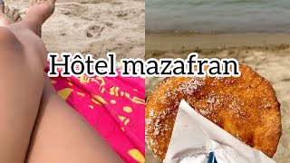 Plage privée hôtel mazafran🌊😍 شاطيء فندق مزفران [upl. by Gradey]