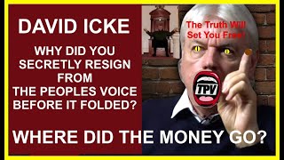 David Icke Secretly Resigns as Director of The Peoples Voice Confirmed by Companies House London [upl. by Rednazxela]