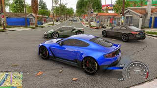 GTA 5 Real Life Photorealism Graphics Realism Realistic Vegetation Ray Tracing  AstonMartin Ferrari [upl. by Rhyne287]