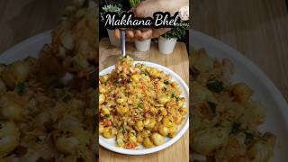 Healthy Makhana Bhel 🧡🧡 makhana makhanabhel makhanarecipe makhanasnacks makhanarecipes snacks [upl. by Uehttam]