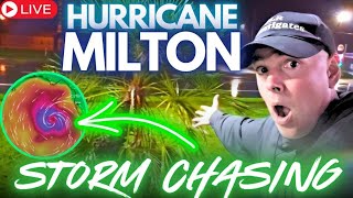 LIVE EYEWALL Florida HURRICANE MILTON Storm Chasing [upl. by Chelsie]