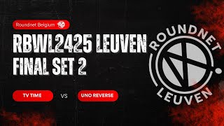 RBWL2425Roundnet Leuven  FinalsSet 2  TV Time vs Uno Reverse [upl. by Enyawd14]