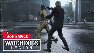 Watch Dogs Legion John Wick Stealth Kills Rescue DedSec Operative Mission  Hitman Gameplay [upl. by Nahshu]