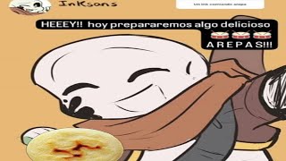 Ink Sans cocina arepas ComicDub en Español Latino [upl. by Gardel]