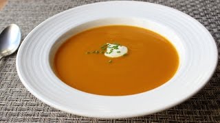 Roasted Butternut Squash Soup  Easy Butternut Squash Soup Recipe [upl. by Nodyarb335]