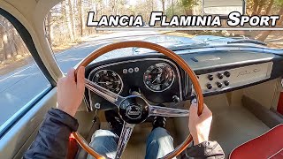 1959 Lancia Flaminia Sport Zagato 1 of 99  Rare Classic Test Drive POV Binaural Audio [upl. by Saw]