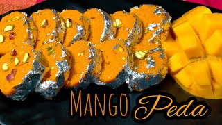 Mango Peda  Mango Roll Peda  Aam Peda  Mango Dessert  আম প্যাঁড়া [upl. by Okoyik]