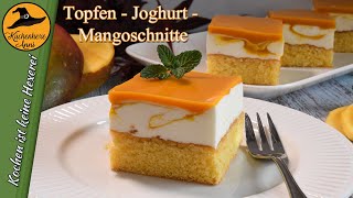 Cremig Exotische Topfen Joghurt Mangoschnitte [upl. by Ahsiled474]